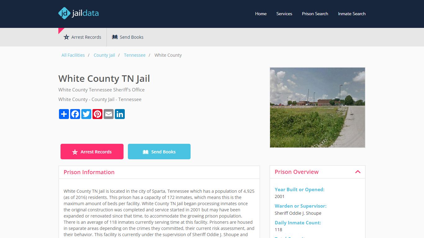 White County TN Jail Inmate Search and Prisoner Info - Sparta, TN